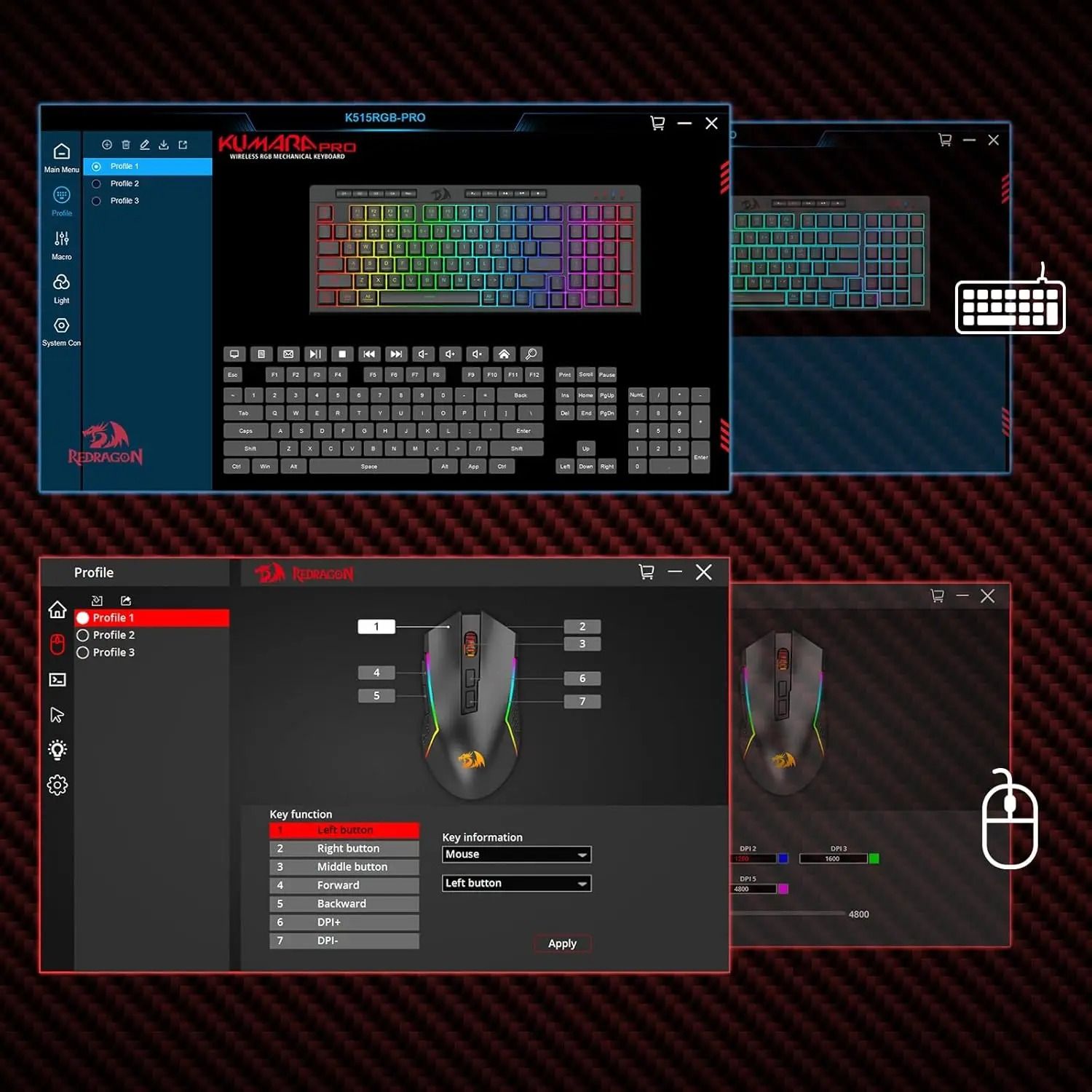 Wireless Gaming Essentials – 98-Key RGB Keyboard & Mouse Combo