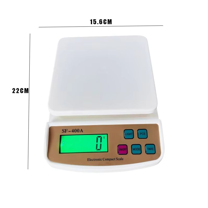 22 lb Precision Digital Kitchen Scale 0.04 oz Accuracy LCD Display with English Buttons