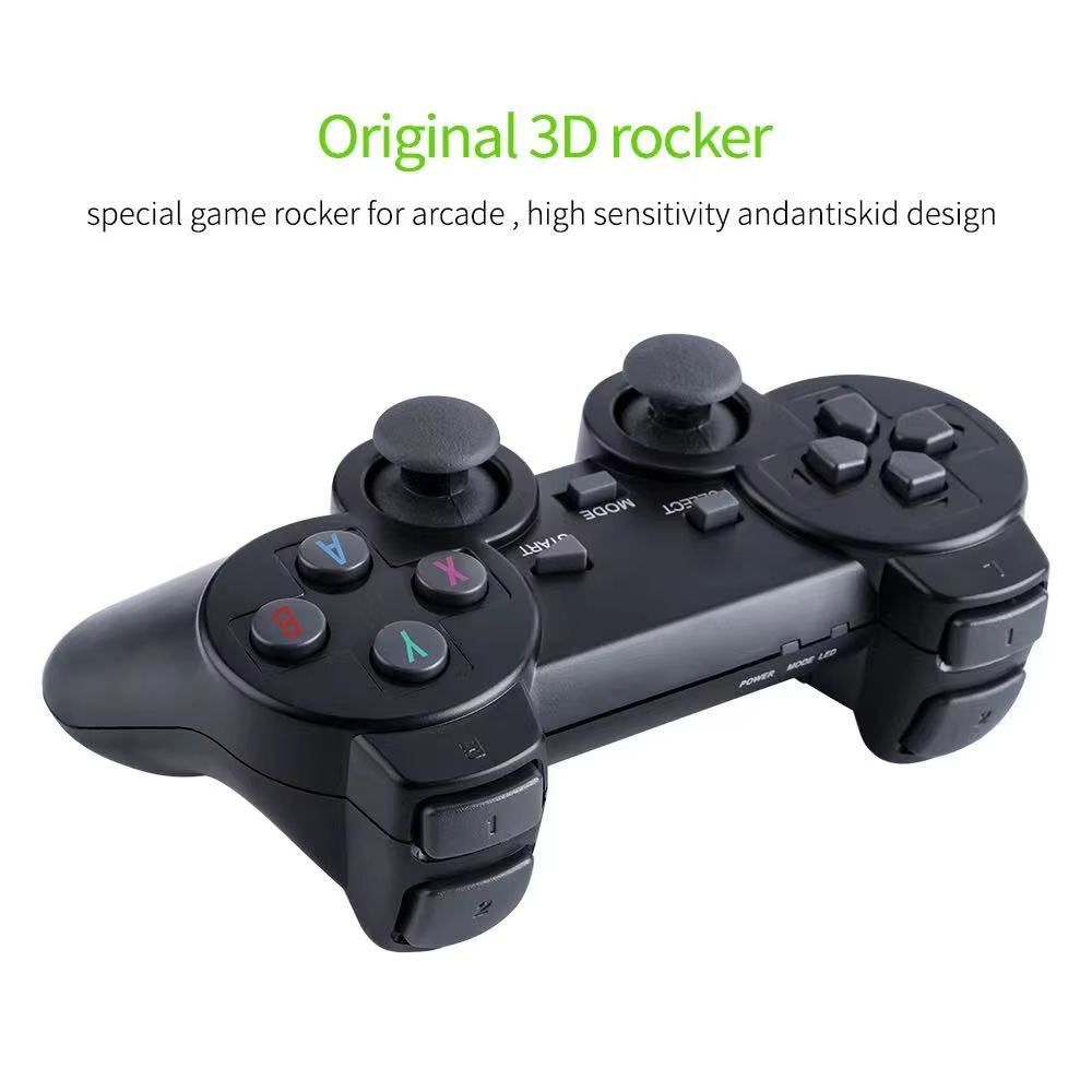 Retro Video Game Console 64GB with 20,000 Built-in Games and Wireless Controllers