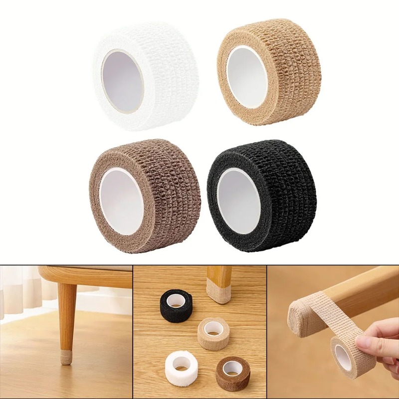 SilentGuard Chair Leg Covers Anti Slip Floor Protectors with Elastic Fit