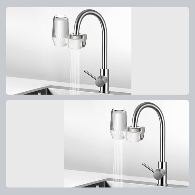 Compact Faucet Water Filter Tap Water Purifier with Washable Filter for Kitchen Use