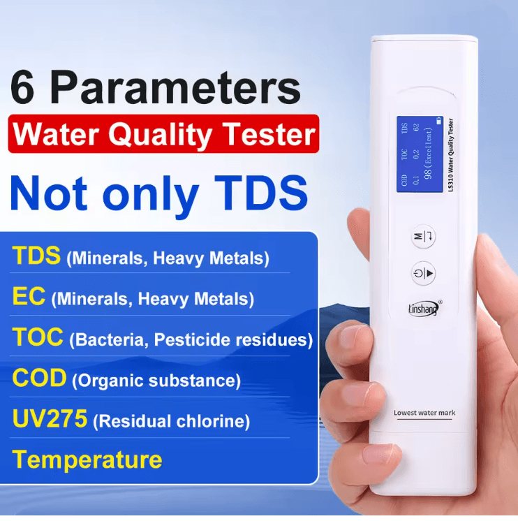 AquaSense LS310 6 in 1 Digital Water Quality Tester for Drinking and Tap Water