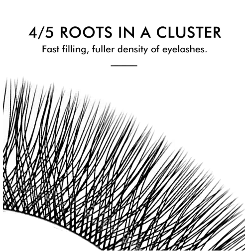 NATUHANA W-Shaped 4D–5D Premade Volume Lash Extensions – Soft, Natural Faux Mink