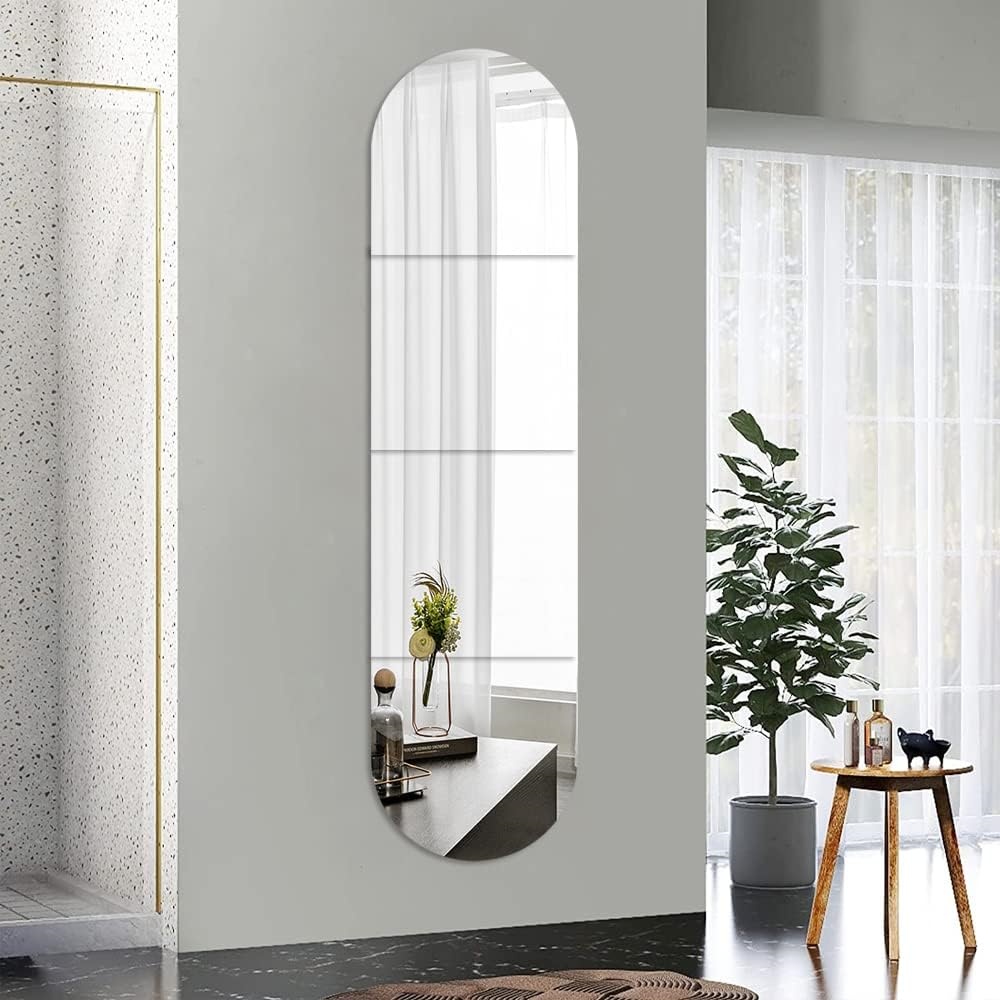 Self-Adhesive Acrylic Mirror Tiles – Flexible, Shatterproof Home Decor for Walls