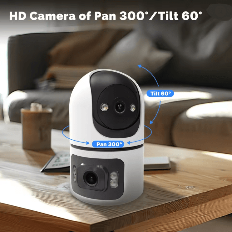 Moes Tuya Smart WiFi Indoor Camera 4MP Dual Lens with Motion Tracking