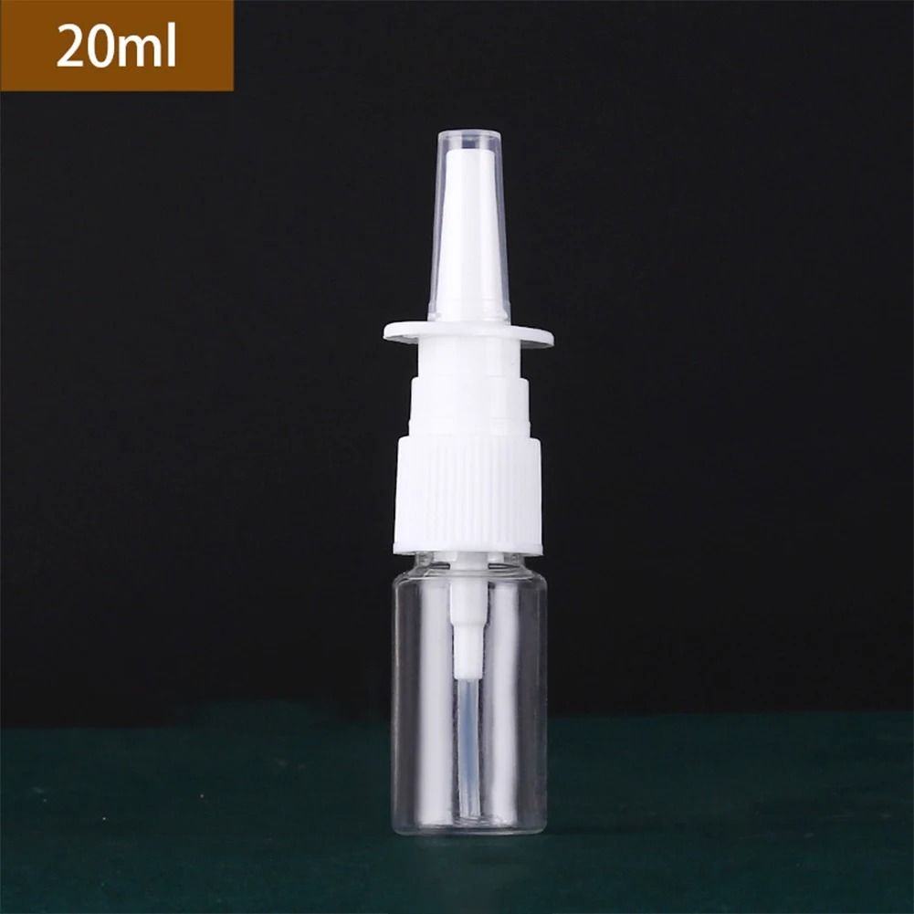 Refillable Plastic Nasal Spray Bottle Set with Pump Mist Nozzle