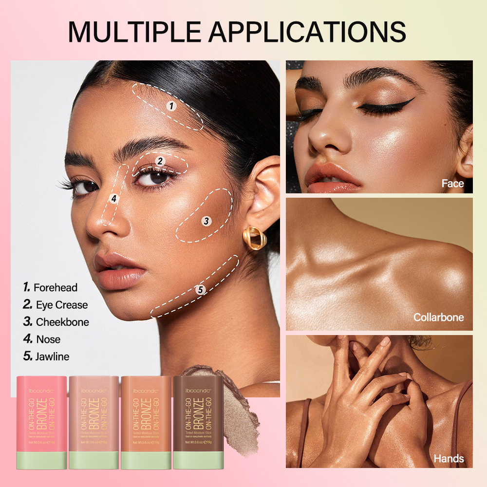 High Gloss Stick Face Brightening, Rotary Small Gold Tube Concealer, Pearl Gloss Dressing Stick