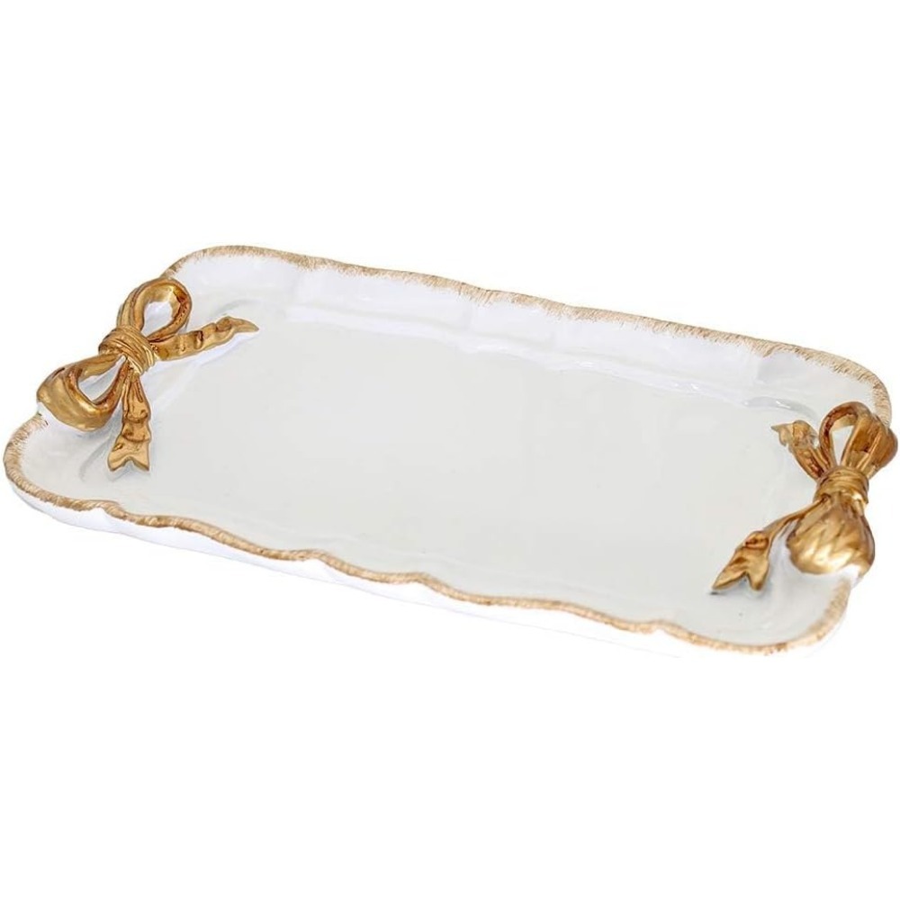 Elegant Vintage Decorative Jewelry Tray for Storage of Rings, Necklaces, Bracelets, and More
