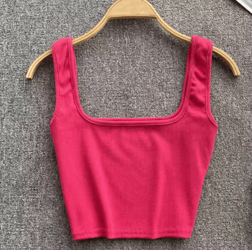 Womens Backless Y2K Crop Top Slim Fit Sleeveless Cami