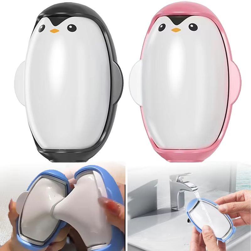 Penguin Reusable Lint Remover for Clothes Portable Washable Pet Hair and Dust Cleaning Roller