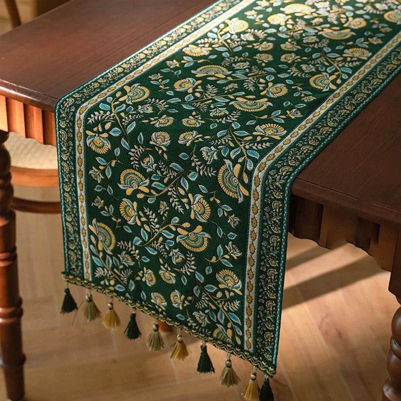 Lemon Table Runner Farmhouse Floral Decorative Kitchen Table Decor