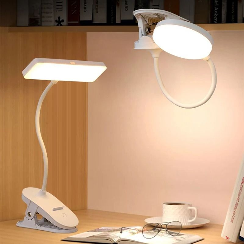 Rechargeable LED Eye Protection Clip Desktop Lamp