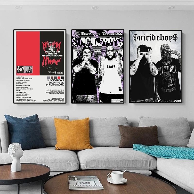 Suicideboy Album Poster – High-Definition Vintage Rap Canvas Wall Art