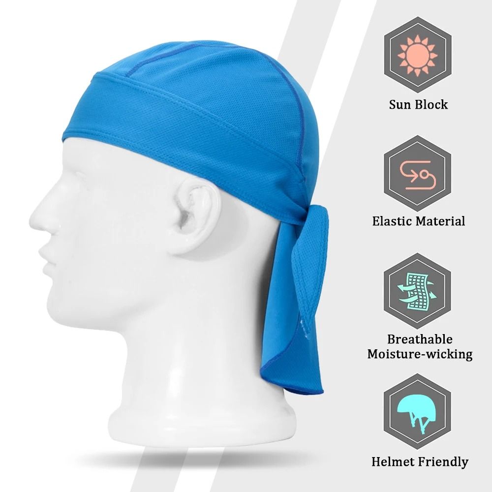 Cycling Sweat Wicking Quick Dry Headband Cap for Outdoor Sports
