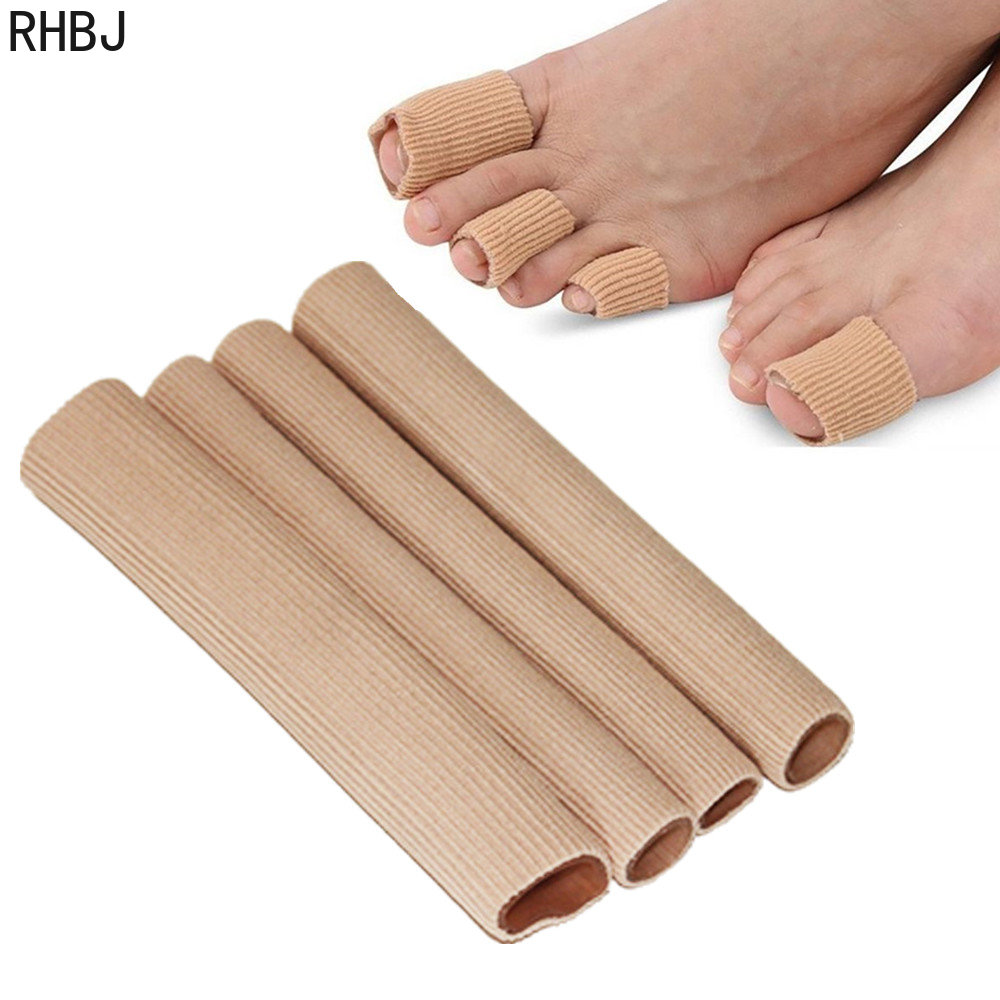 Fabric Toe Separator Finger Protector, Bunion Corrector Tube, Applicator Corn Callus Remover Pedicure Foot Care