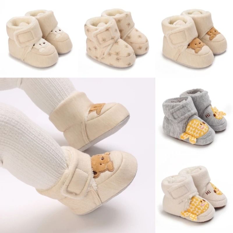 Cute Soft Cartoon Cotton Baby Toddler Shoes First Walker