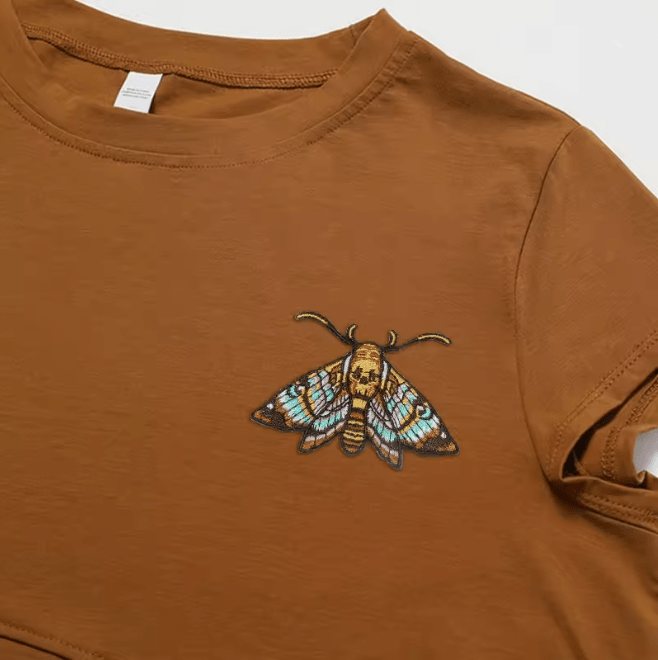 MothCraft Embroidered Iron-On Patch