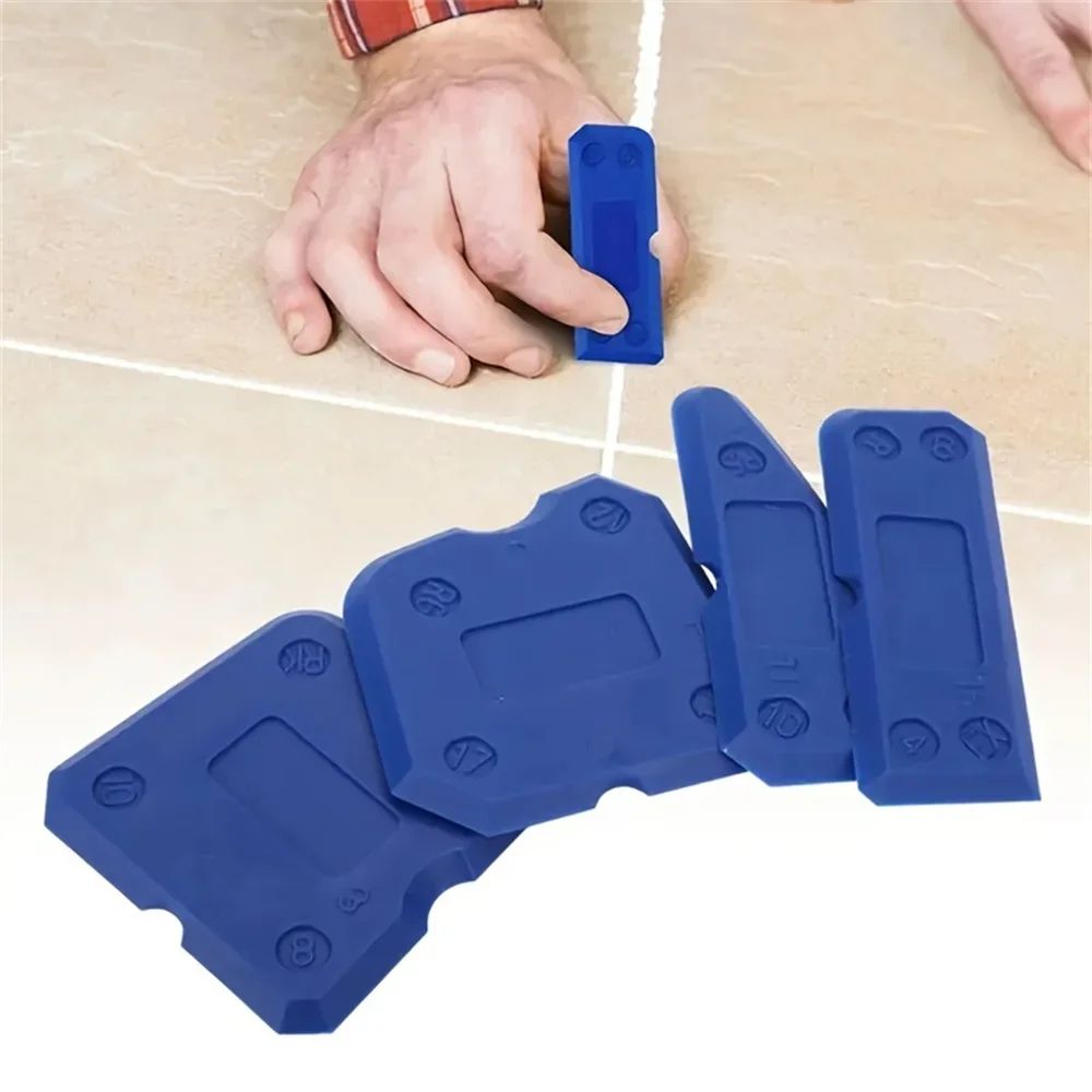 Professional 4-Piece Silicone Caulking Tool Set & Grout Remover Tool for Smooth Sealant Finishing