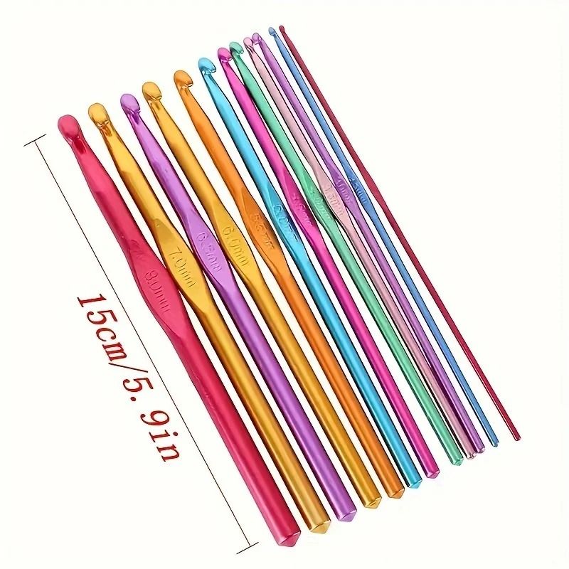 Premium Colored Alumina Single Head Crochet Hook
