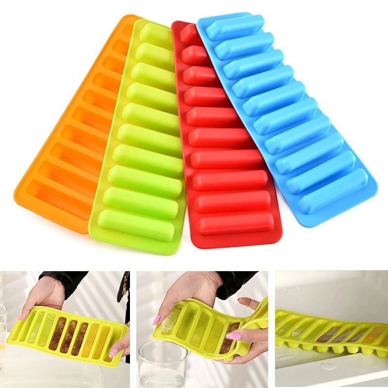 Creative Silicone Ice Cube Tray – 10-Grid Finger-Shaped Mold for Water Bottles, Ice Cream, Chocolate, and Pudding