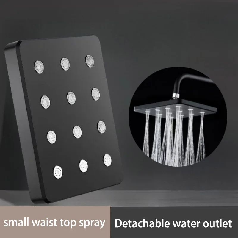 High Pressure Rainfall Shower Head Large Top Spray Universal Bathroom Set