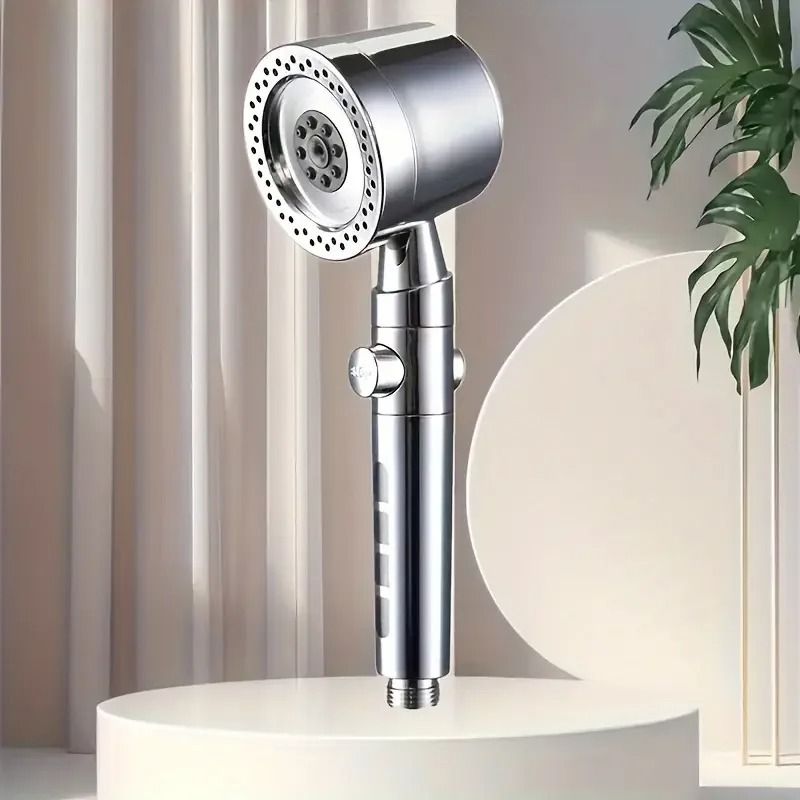 High Pressure Water Saving Handheld Shower Head with Stop Button