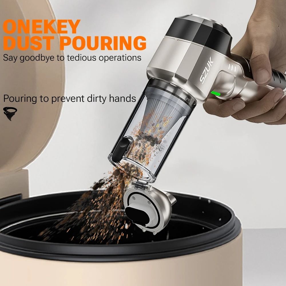 Cordless Car Vacuum Cleaner with Strong Suction and Portable Handheld Design