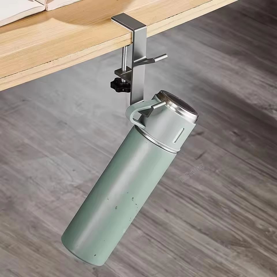 Adjustable Desk-Edge Hook Hanger for Headsets & Bags (Universal Clamp Mount)