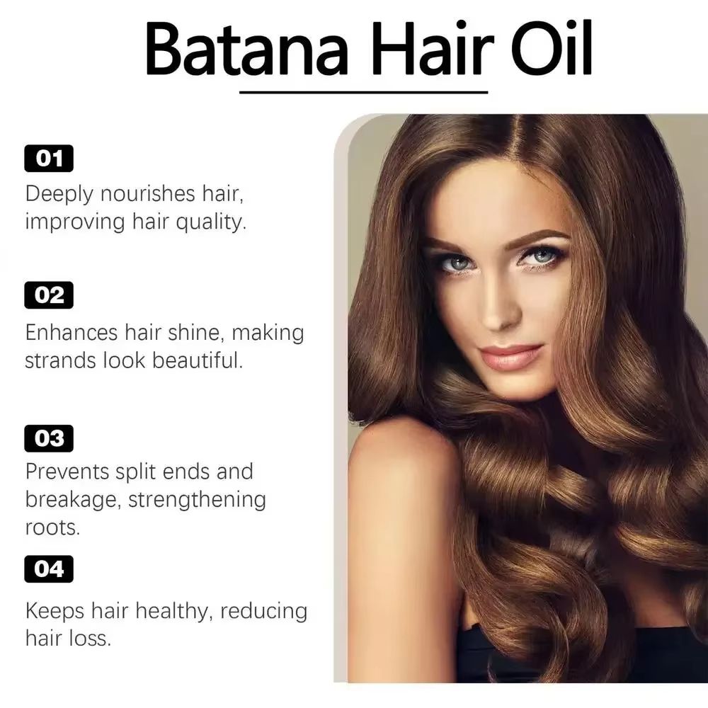 Pure Batana Oil for Hair Growth Natural Scalp Repair and Deep Nourishing Hair Treatment
