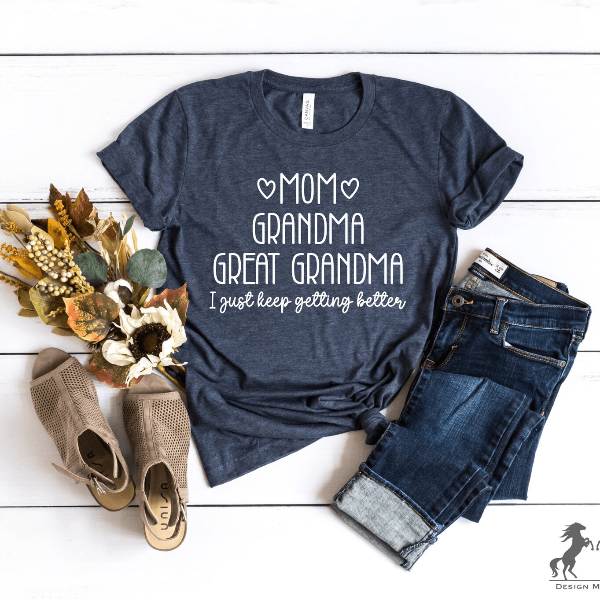 Mom Grandma Great Grandma Shirt Meaningful Family Milestone Gift Tee