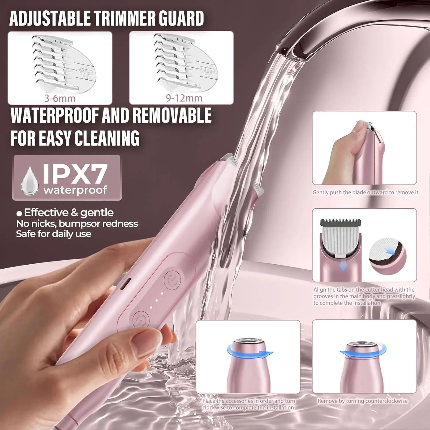 SilkSmooth 2-in-1 Women's Electric Shaver & Bikini Trimmer