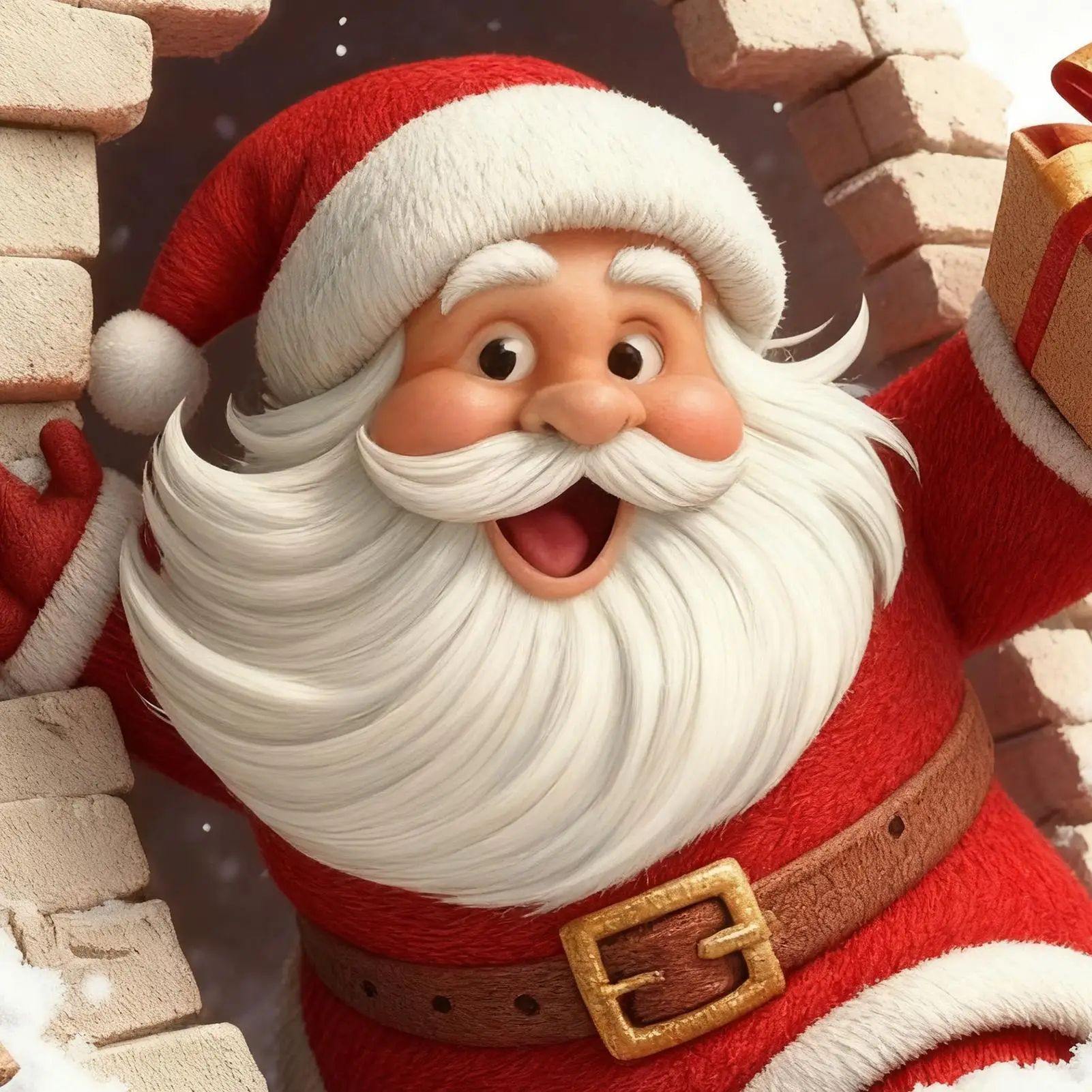 Santa Claus Wall Decal Sticker
