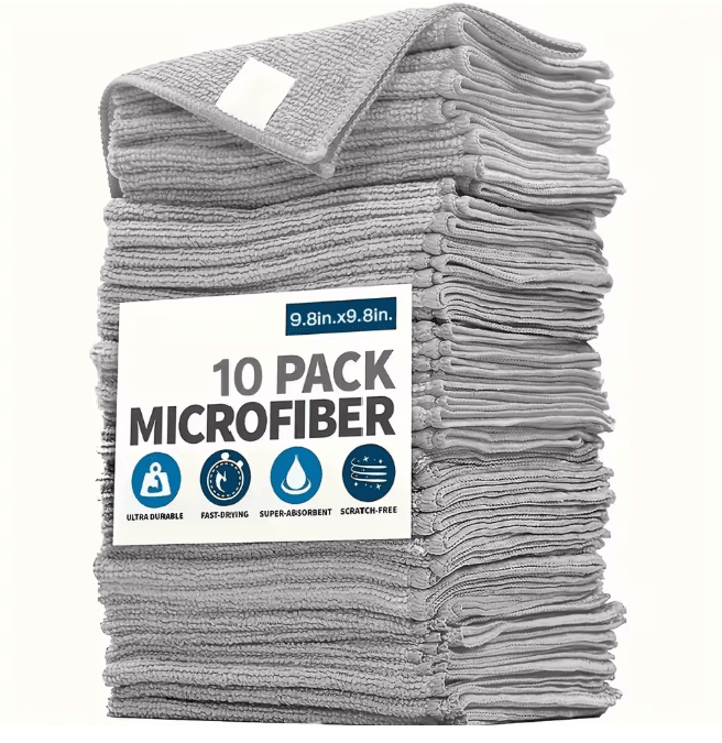 SoftClean Microfiber Kitchen Towels Ultra Absorbent Cleaning Cloth Set