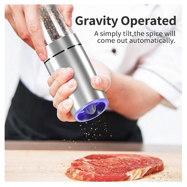 Gravity Electric Pepper and Salt Grinder Set