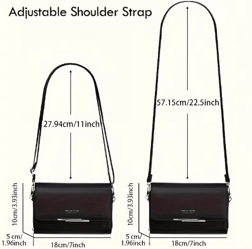 Fashionable RFID Crossbody Bag – Mobile Phone Bag, Card Wallet & Coin Purse in One