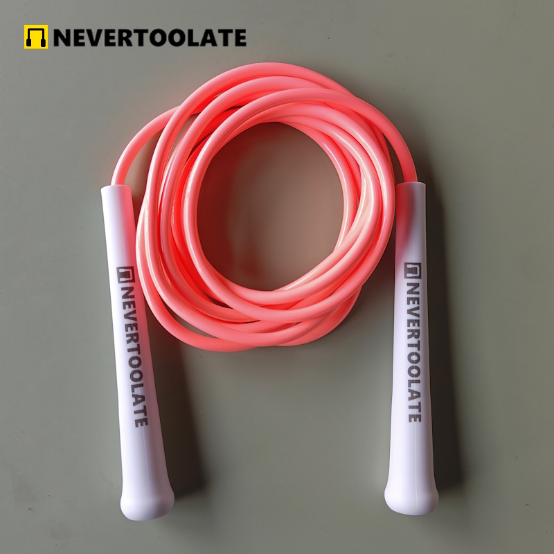 PVC Skip Rope Middle-Long Handle, Durable Jump Rope for Exercise, Gym, Speed, Endurance & Weight Loss