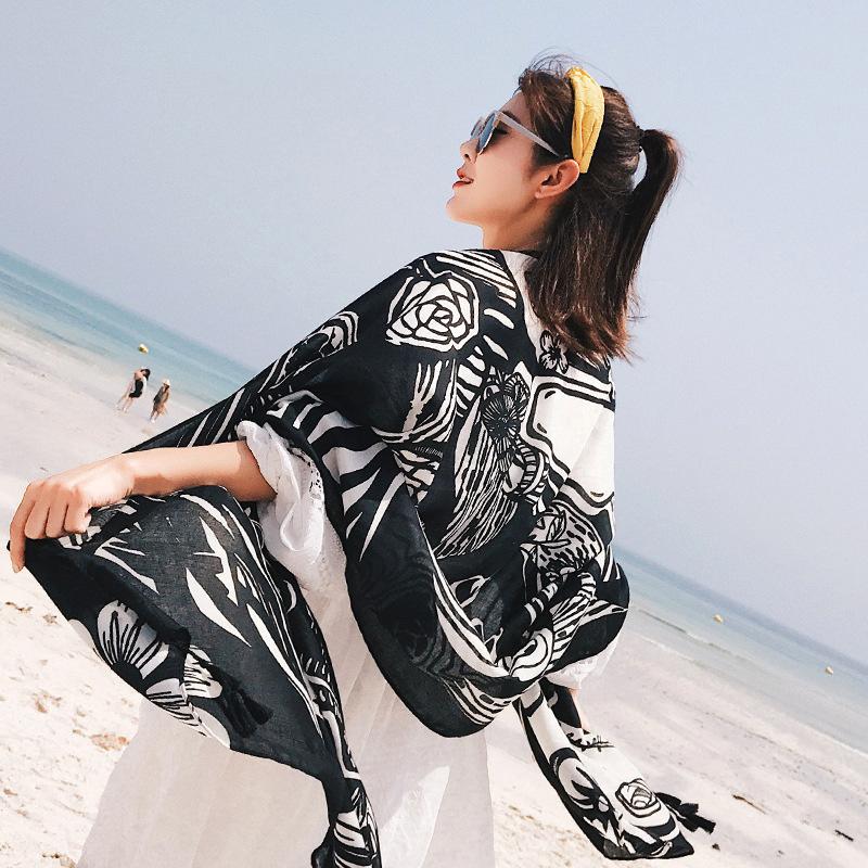 Women Beach Dress, Large Bikini Bathing Swimwear Cover Up Sarong Wrap Scarf