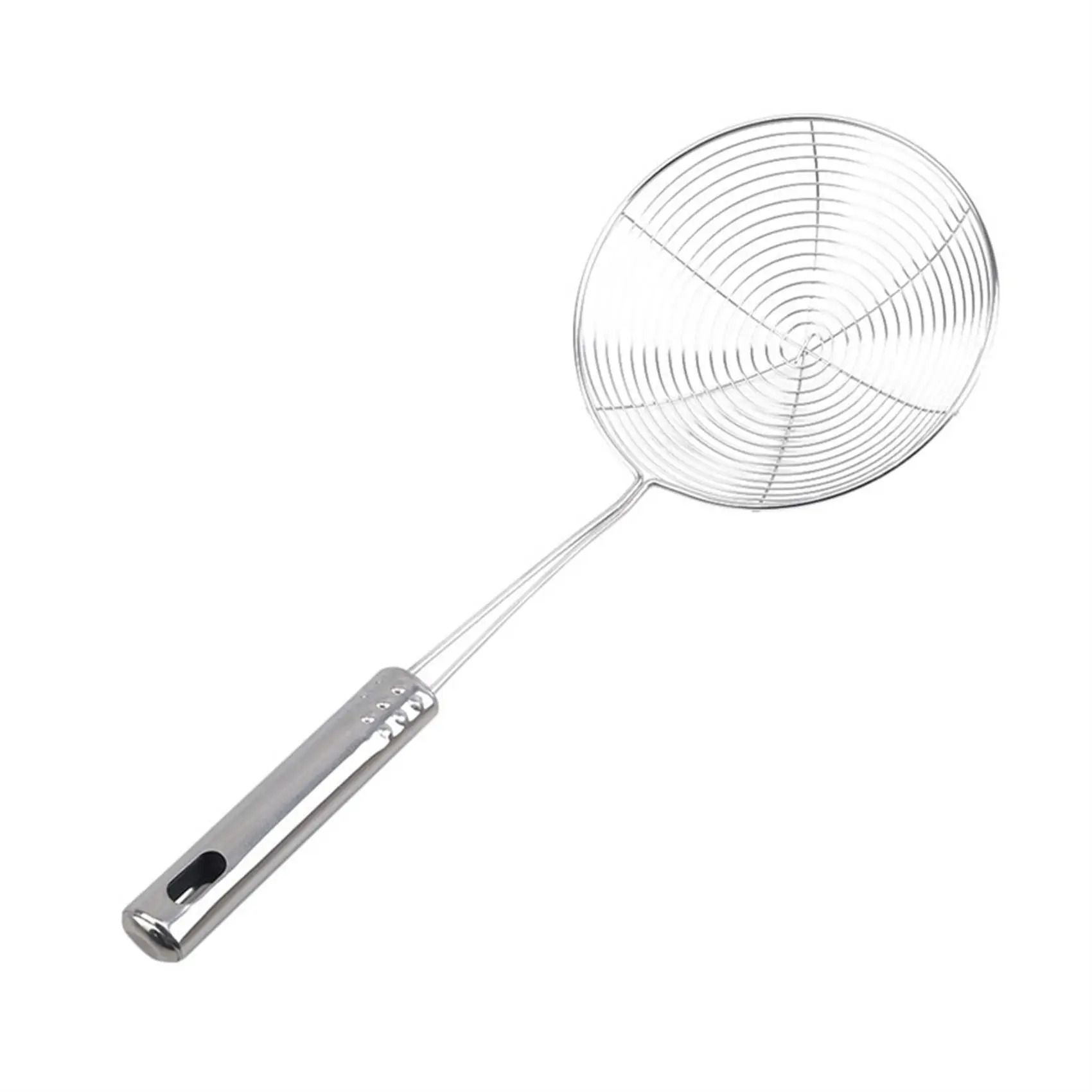 Stainless Steel Wire Mesh Skimmer Spoon Heat Resistant Frying Strainer Scoop