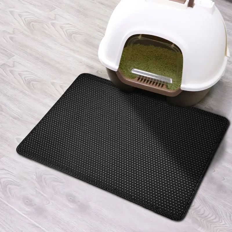 Double Layer Waterproof Cat Litter Mat Non Slip Pet Litter Box Pad