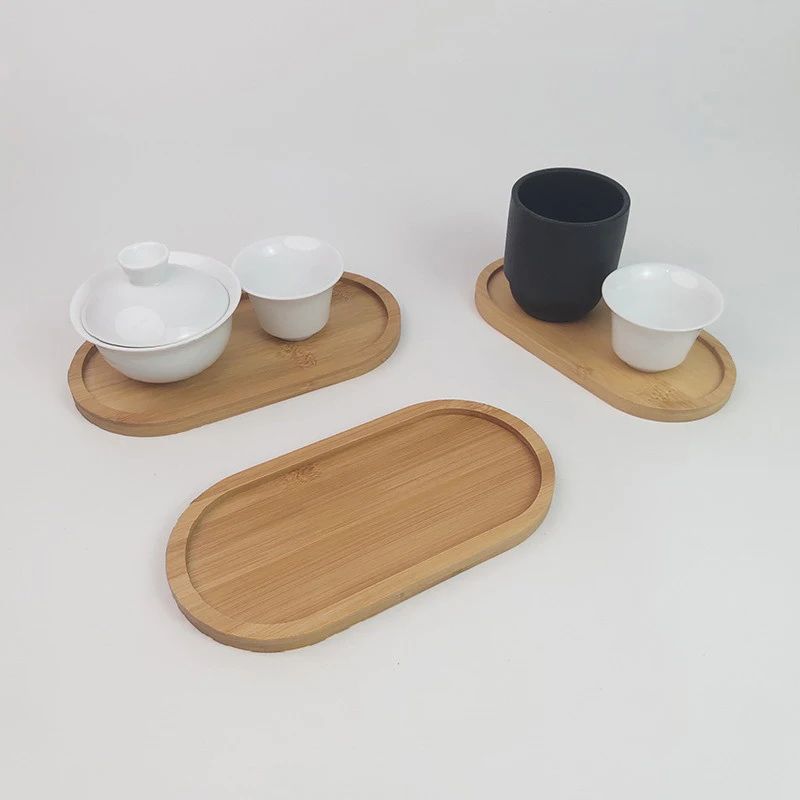 Elegant Solid Wood Japanese Dessert & Snack Serving Tray