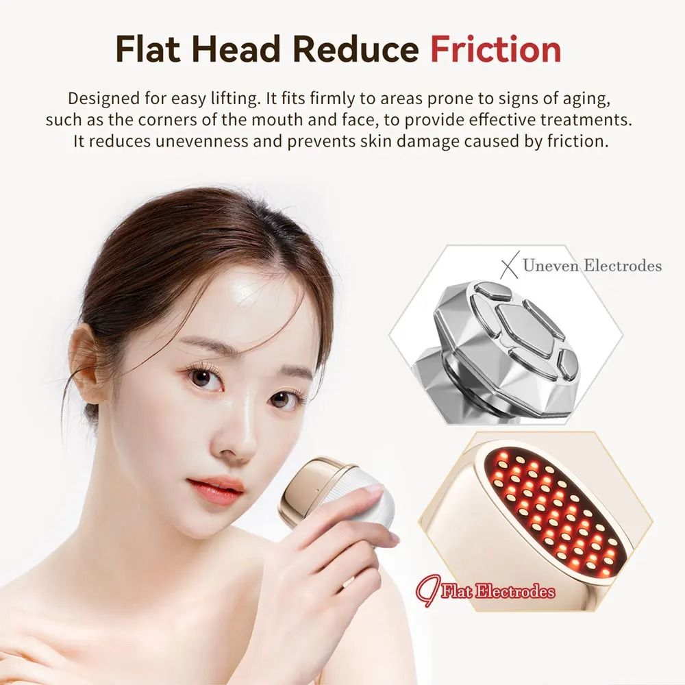 Facial Lifting RF Beauty Device with EMS and LED Therapy