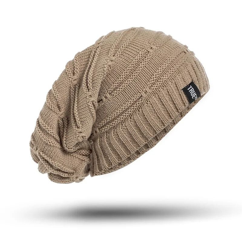 Unisex Letter Label Knitted Winter Beanie Hat