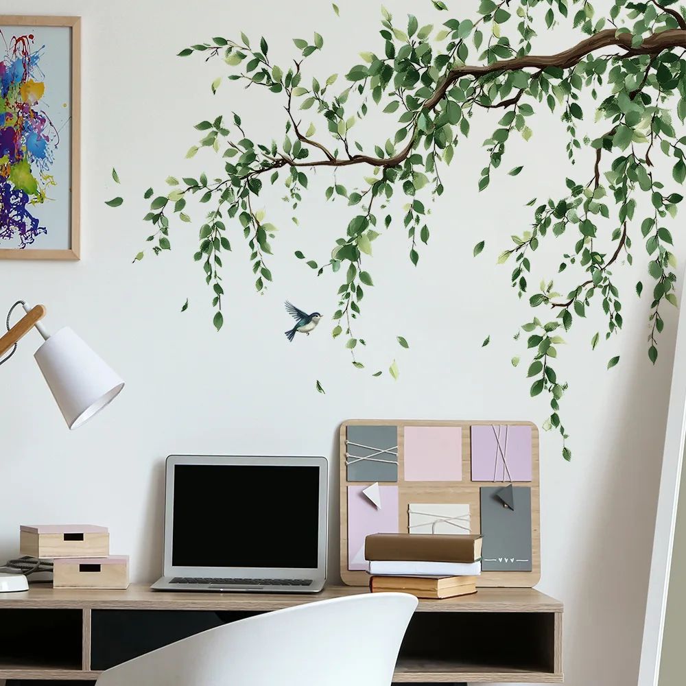 NatureScape Tree Wall Decor – Removable Wall Decals for Living Room & Bedroom – Large Removable Wall Stickers Home Art