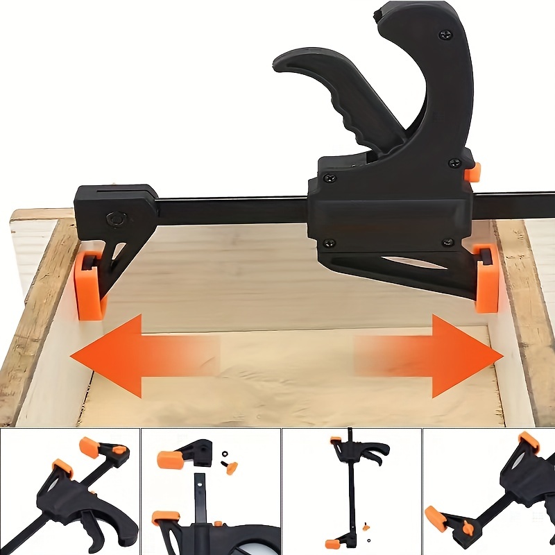 Woodworking Clamp Set Fixed Type Quick Ratchet Release, Nylon Work Bar Kit, DIY Portable Spreader Gadgets