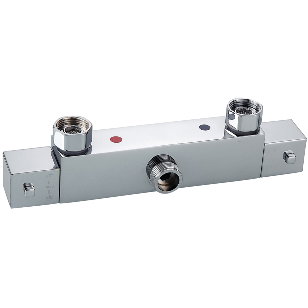Stainless Steel Wall Mounted Shower Faucet, Constant Temperature Bathroom Bathtub Hot & Cold Water Mixer Valve