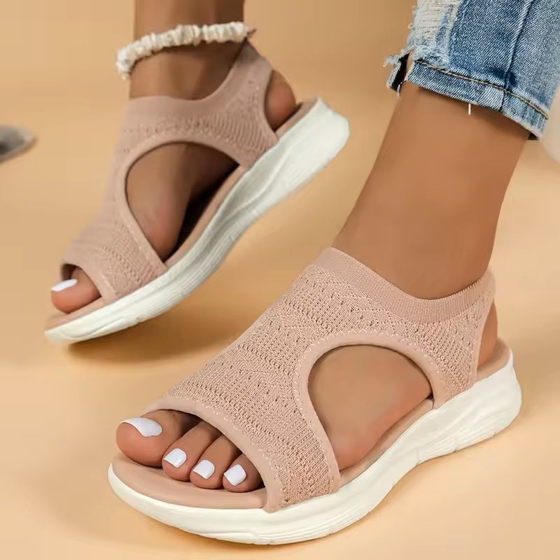 CozyWalk Womens Comfort Platform Wedge Sandals