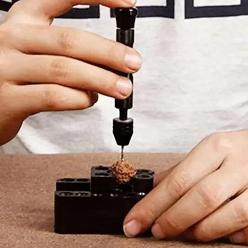 Mini Hand Twist Drill Set with Chuck for Wood and DIY Craft Drilling