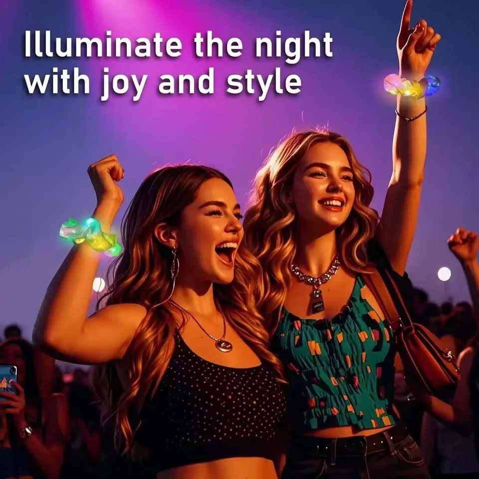 LED Light Up Hair Scrunchies