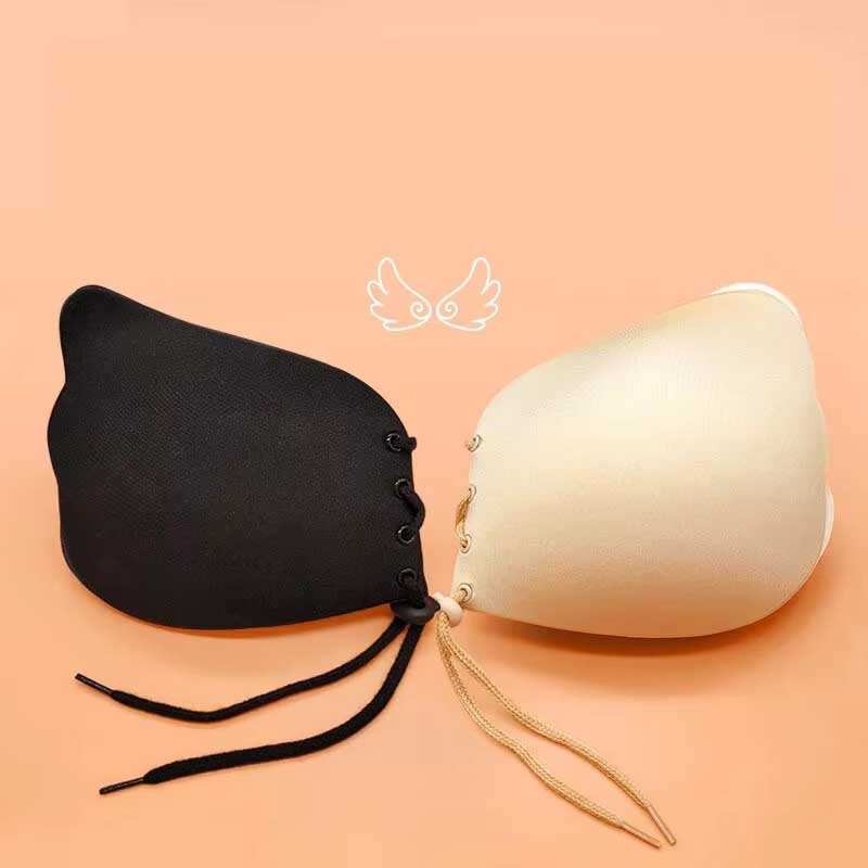 Pull Rope Gathered Breast Patch, Invisible Bra With Anti Protruding Point, Wedding Dress Underwear
