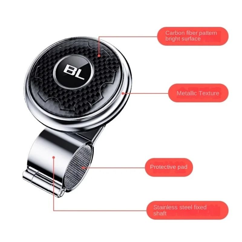 Car Steering Wheel Booster Knob with Spinner Handle Universal Fit